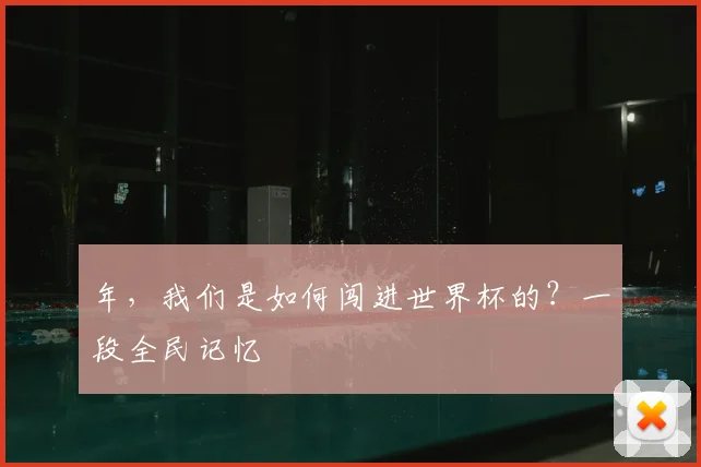年，我们是如何闯进世界杯的？一段全民记忆